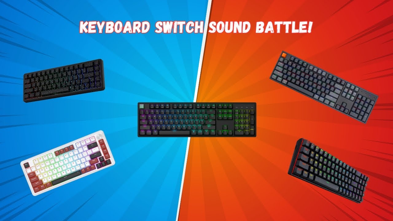 Keyboard Switch Sound Battle! Different price range. (Keychron vs Redragon vs Ajazz)