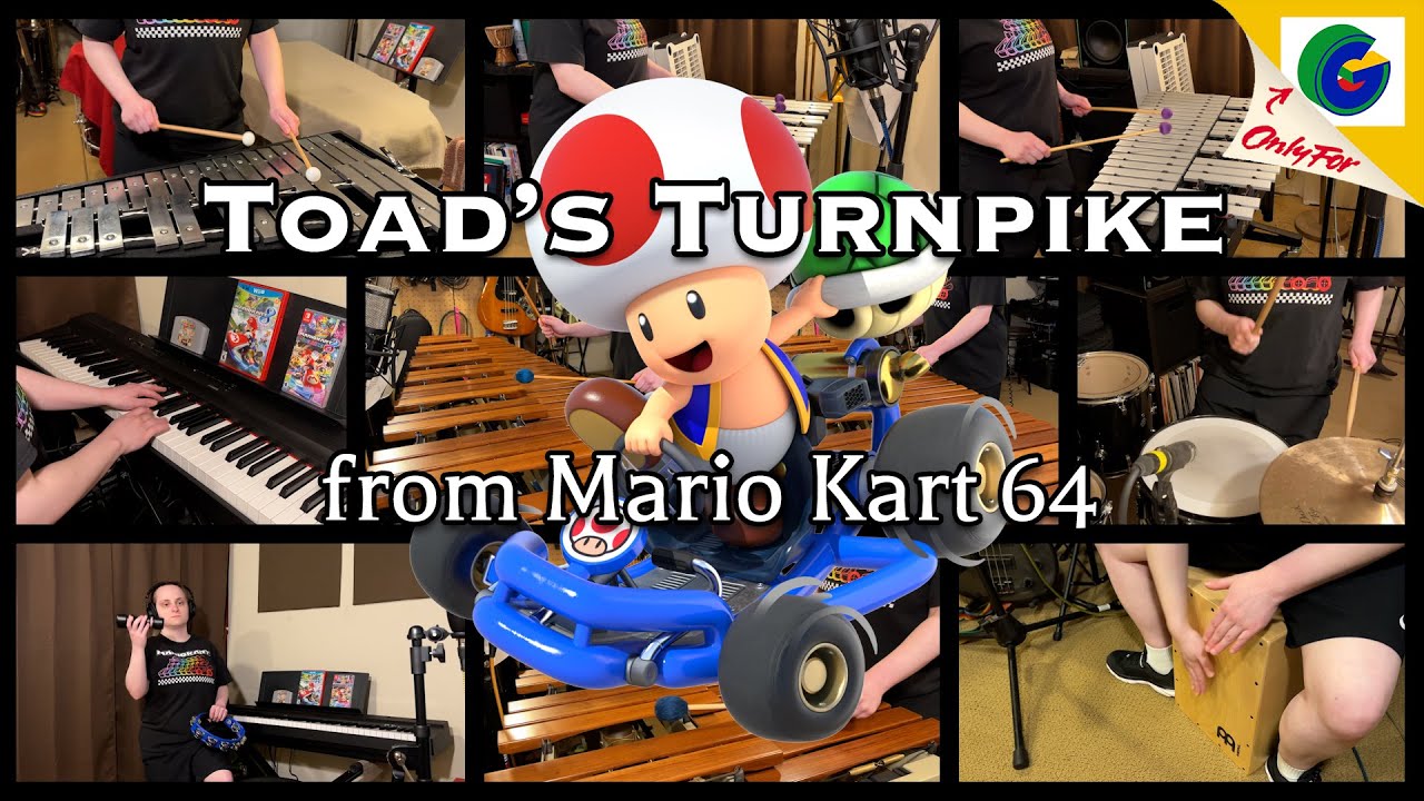 Toad's Turnpike - Mario Kart 64 (Percussion Ensemble Cover) | V-Ron Media #Summerof64