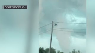 Apparent funnel cloud caught on camera in Harwinton, Connecticut