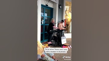 Thumbnail of @tonesandi busking before fame (#shorts)