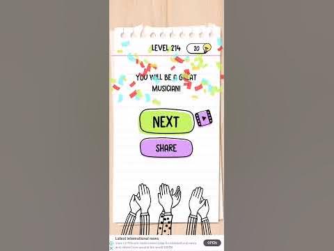 Brain test level 214 try to follow correct pattern Walkthrough - YouTube