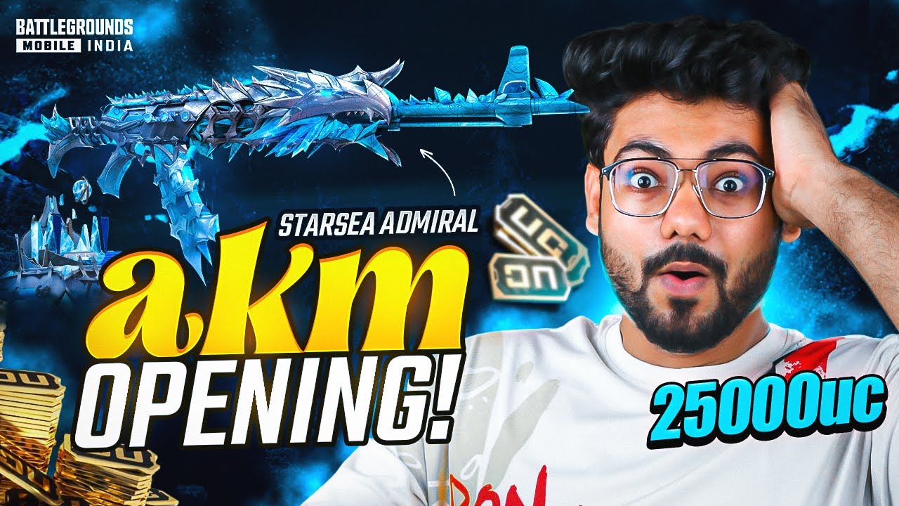 25,000 UC AKM STARSEA + GOKU CRATE OPENING! - BGMI MEGA CRATE OPENING!