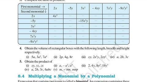 Ex 8.2 Class 8th Ncert Algebraic Expressions and Identities #maths #ncert 