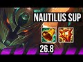 NAUTILUS &amp; Caitlyn vs MEL &amp; Sivir (SUP) | Guardian | KR Diamond | 26.8