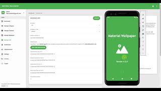 Material Wallpaper App Open Ad Demo