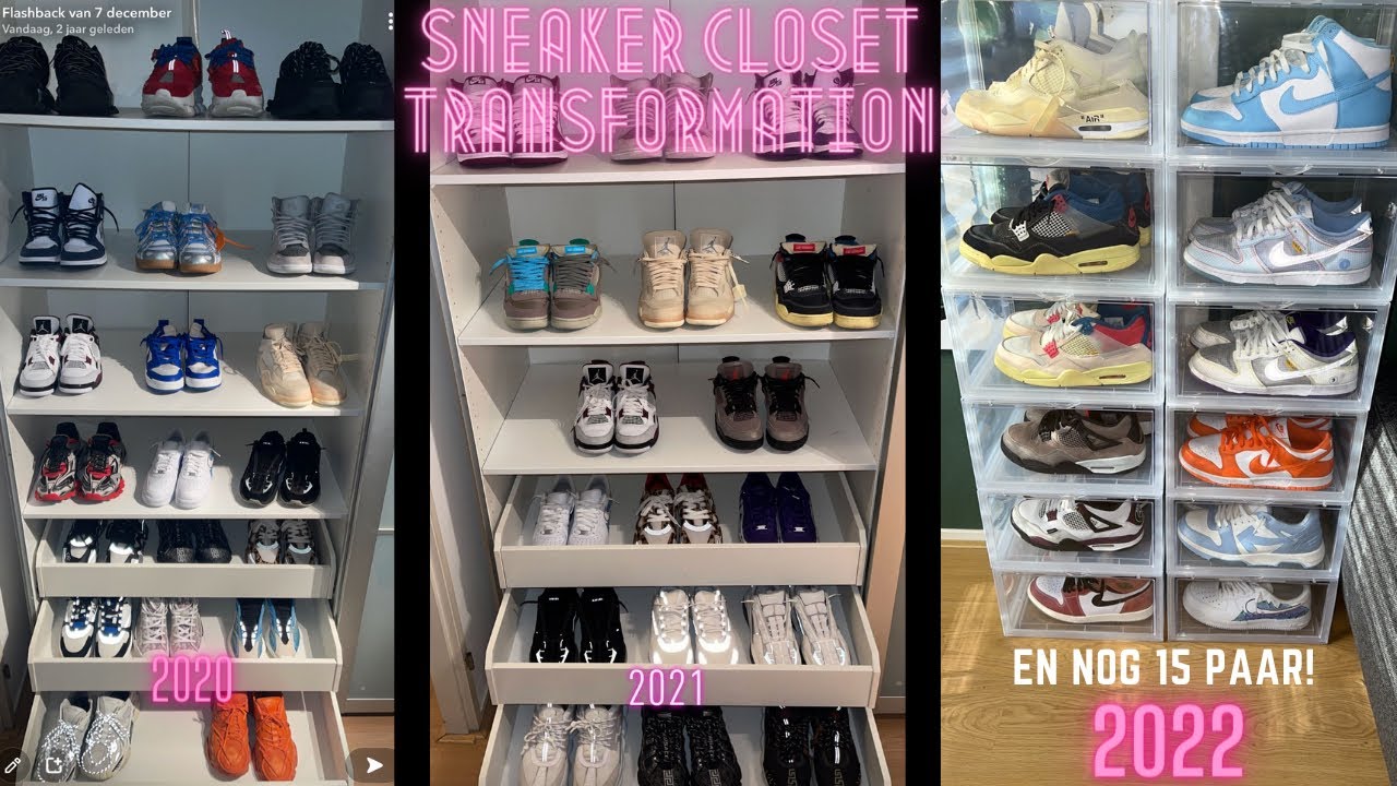 SNEAKER COLLECTIE TRANSFORMATIE 2020-2021-2022 - YouTube