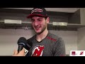 Allen, DeSimone, Haula and Green after a 6-2 Devils win in Dallas