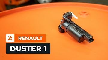 How to replace the windscreen washer pump on the RENAULT DUSTER 1 [AUTODOC TUTORIAL]