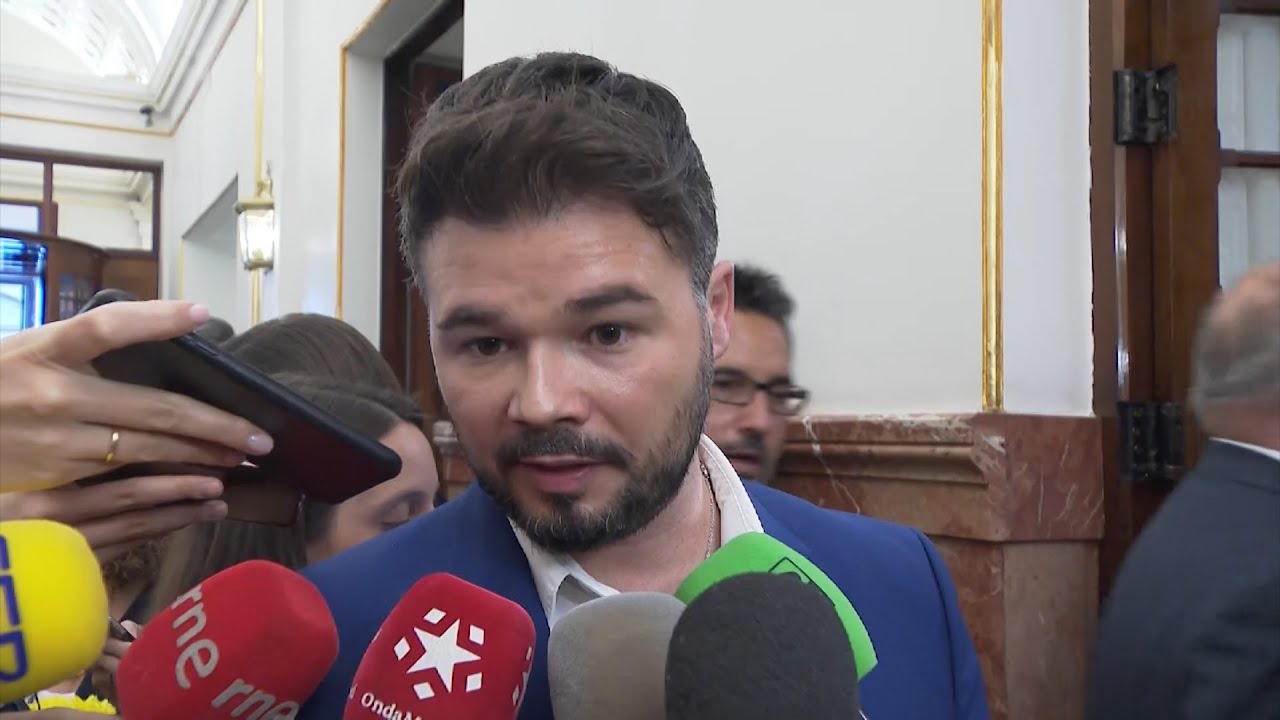 Rufián ve "positiva" la "discreción" en negociación PSOE-Podemos