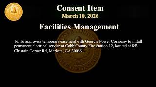 Cobb County Board of Commissioners Meeting - 03/10/26