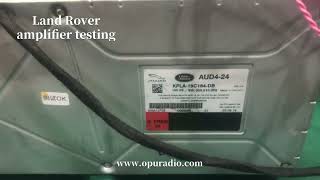Land Rover amplifier testing