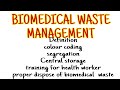 NORCET 2023 II BIOMEDICAL WASTE MANAGEMENT II COLOR CODING II TRAINING FOR HEALTH WORKERS II