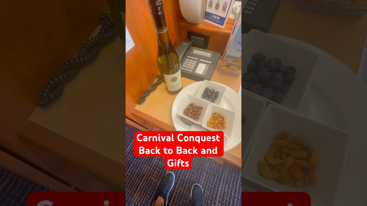Carnival Conquest Back to Back and Gifts for Embarkation 