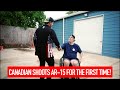 Canadian Shoots an AR-15 for the FIRST Time!