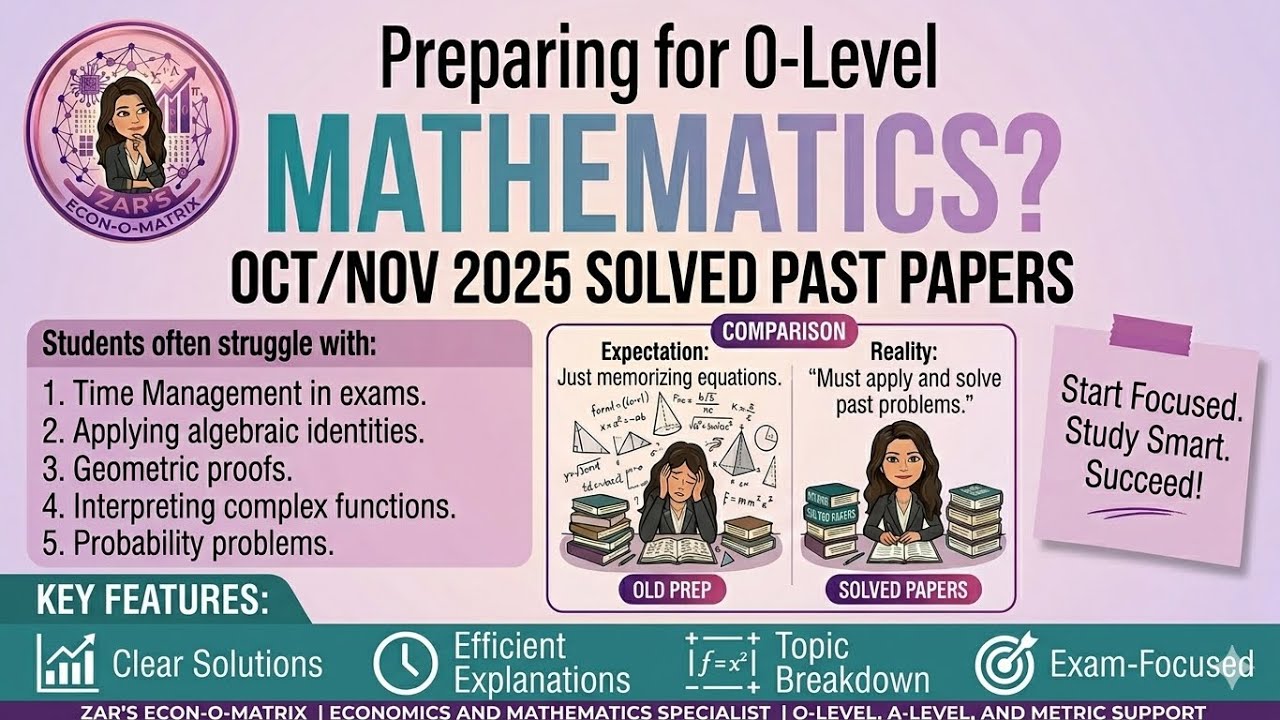 Olevel Mathematics (Syllabus D) 4024/11 W25 Solved: Episode 2 #4024_w25_11 #olevelmathematics  