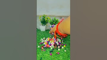 Satisfying Reverse Breads ASMR || Colouring Ball reverse video #satisfying #reverse #asmr