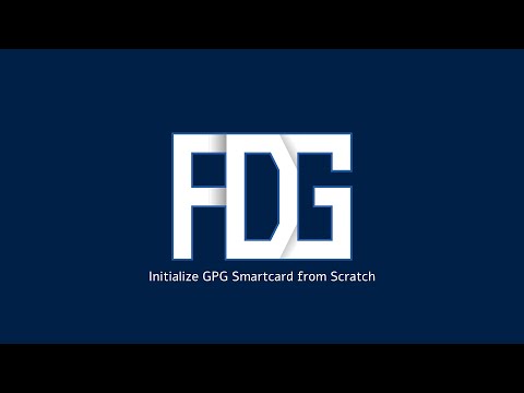 Initialize GPG Smartcard from scratch