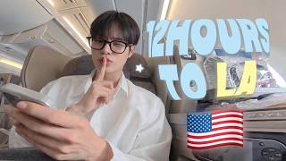 What I Secretly Do On The Plane!!!!!💬 | Wanna One Heading to KCON