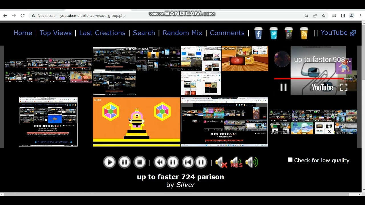 up to faster 724 parison