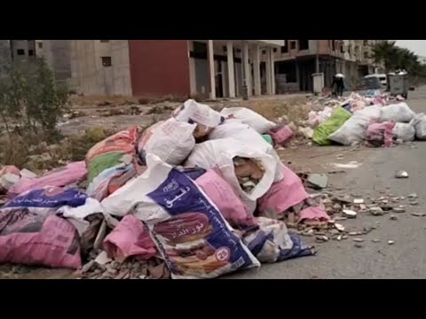 الدروة رمي مخلفات البناء بالشارع العام من المسؤول