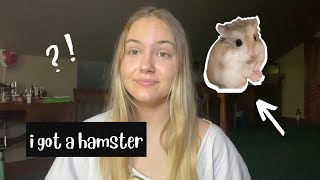 I GOT A NEW HAMSTER | hamster cage setup!