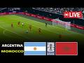 🔴LIVE: Argentina vs Morocco | Today Football Match Live | Full Match PES 21 Simulation Gameplay