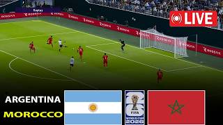 🔴LIVE: Argentina vs Morocco | Today Football Match Live | Full Match PES 21 Simulation Gameplay