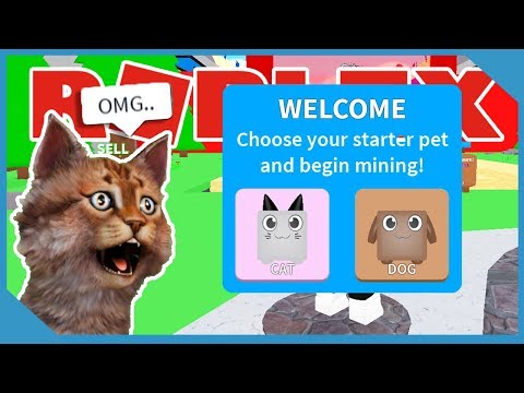 New Pet Simulator Roblox Pet Mining Simulator Youtube - doge cat in a bag roblox