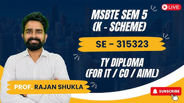 Software Engineering | TY DIPLOMA | Demo Lecture | K-Scheme  💻🚀