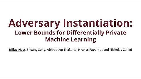 Adversary Instantiation: Lower bounds for differentially private machine learning
