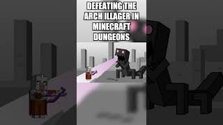 Defeating the Arch Illager in Minecraft Dungeons... #minecraft #shorts #minecraftdungeons