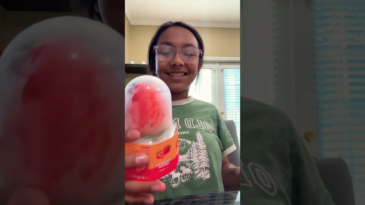 Strawberry Asian ice cream