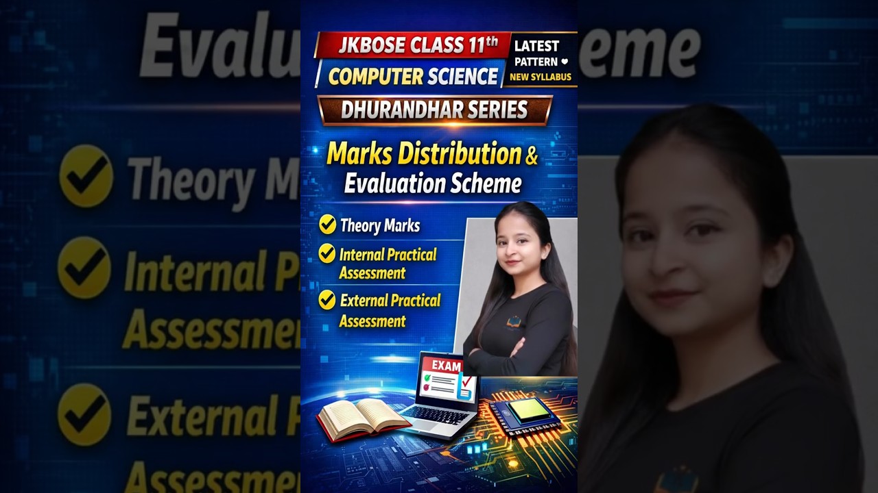 📊 JKBOSE Class 11 CS | Marks Distribution & Evaluation Scheme 🔍 