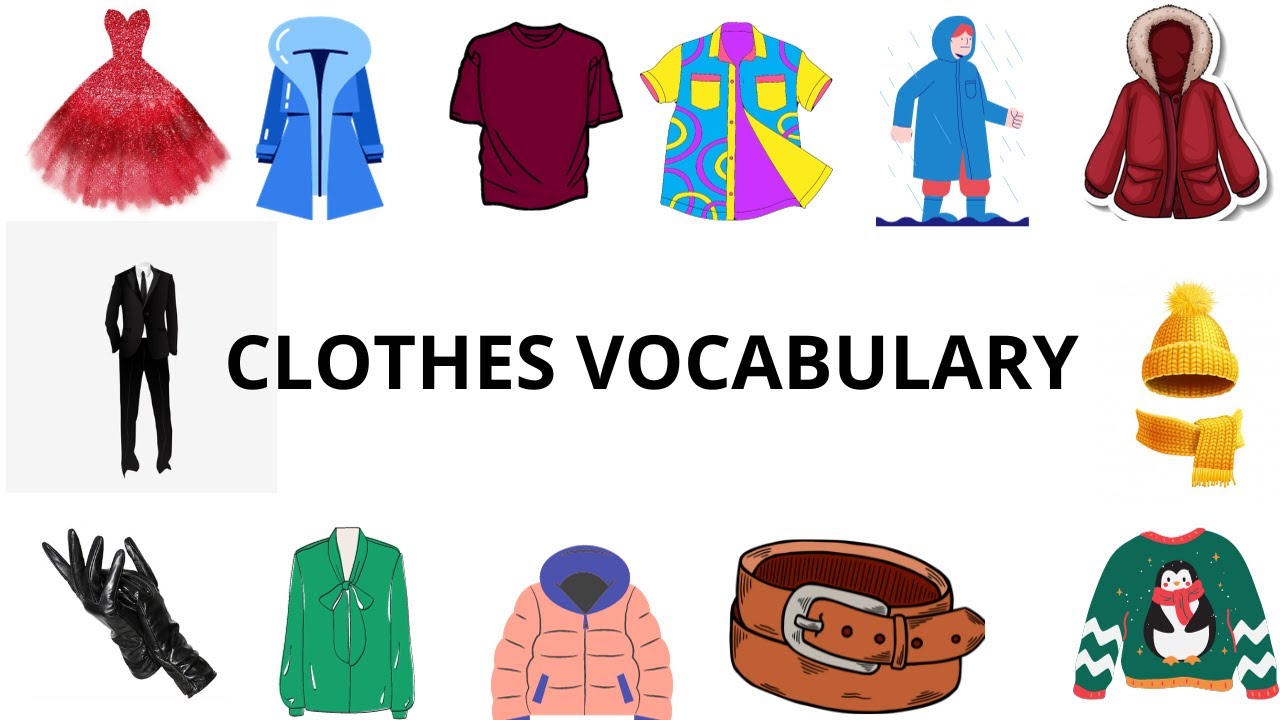 learn clothes vocabulary in English - YouTube