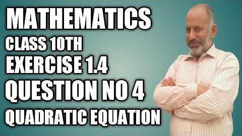#jamilwahla , class 10 math unit no 1 exercise 1.4 question no 4, quadratic equation,chapter no 1