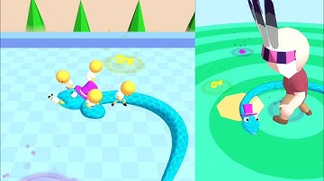Snake Master 3D 🐍 🤺🌈 Android All Levels Game Play Walkthrough Level Max | Level 52626