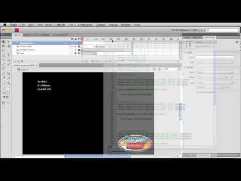 Actionscript 3 Flash Menus Tutorial Part 6 of 7