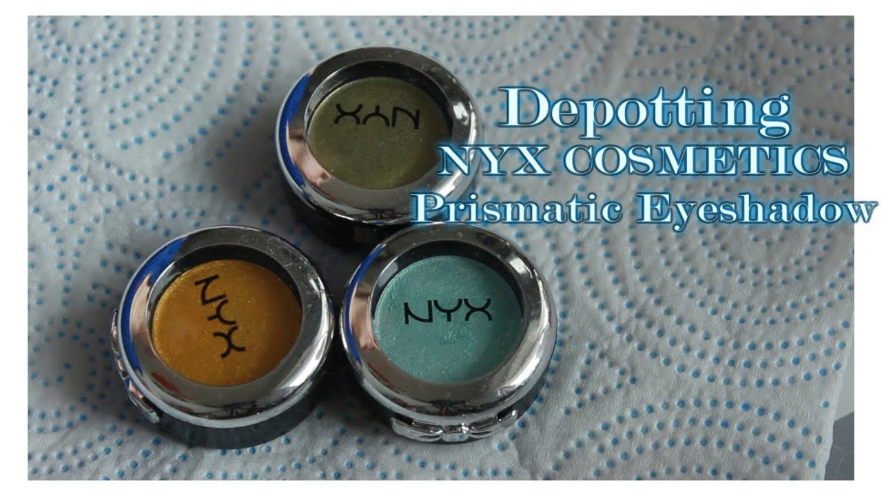 Depotting NYX COSMETICS  Prismatic Eyeshadows Super Easy
