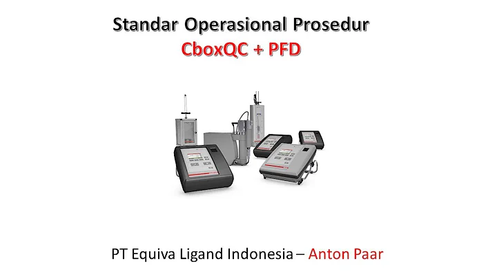SOP CboxQC + PFD (CO2 and O2 meter) - Anton Paar