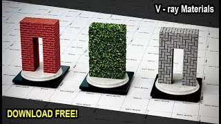 Custom Material Library + FREE Download Vray Materials - donwload material vray