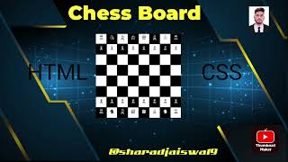How to make Chess board Using HTML And CSS✨❤💻#youtube #trending #video #subscribe #like #coding