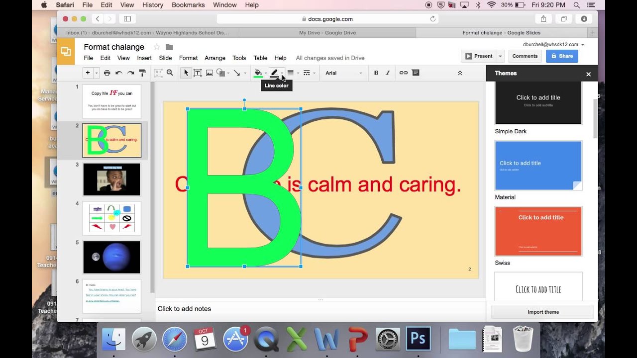 how to add word art to a slide