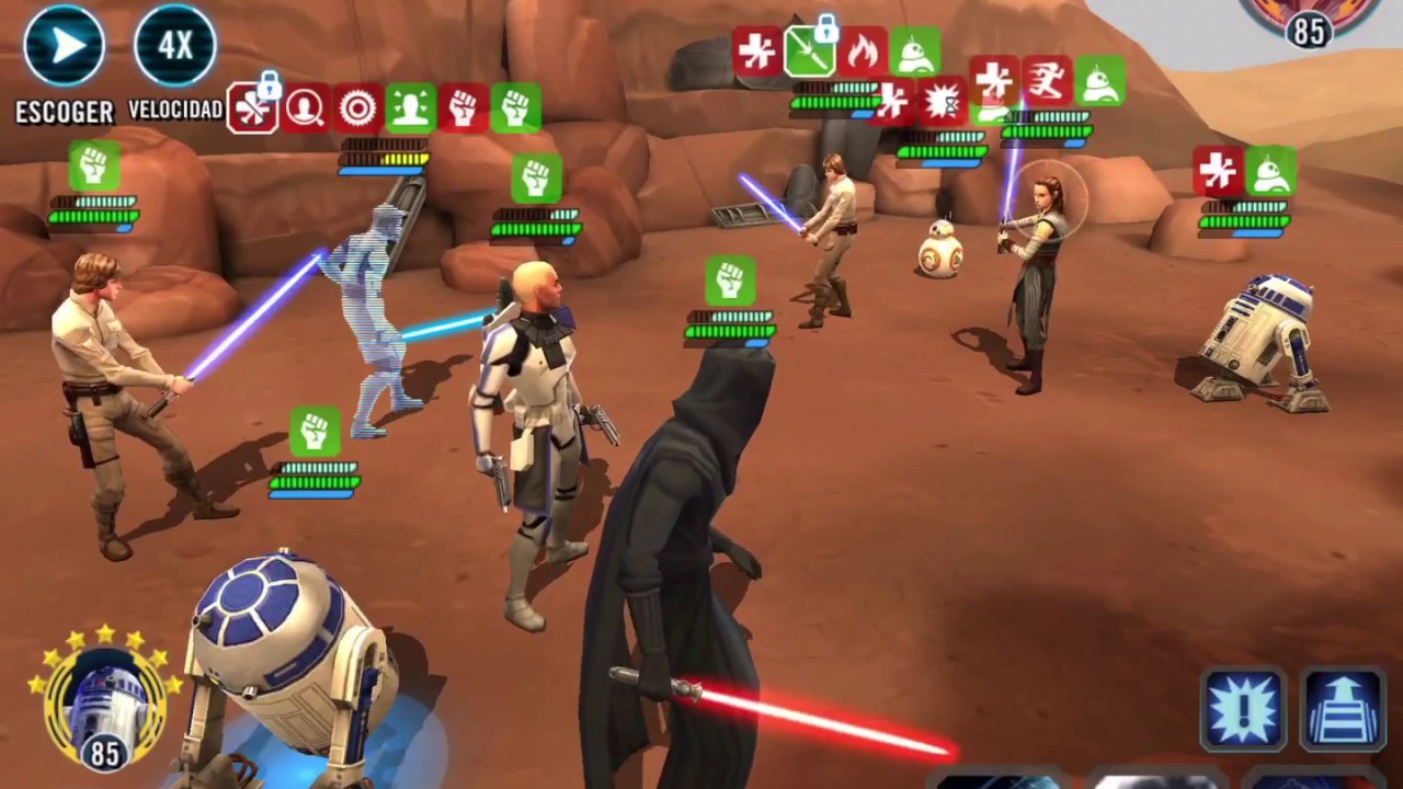 Jedi Training Rey Triple Z Arena - SWGOH