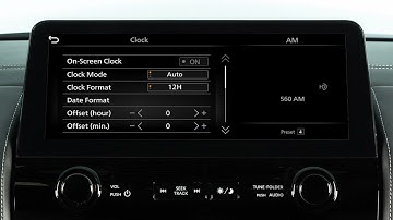2023 INFINITI QX80 - Setting the Clock