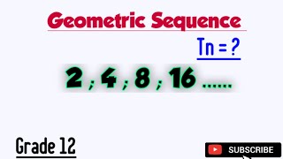 Geometric Sequence - Grade 12