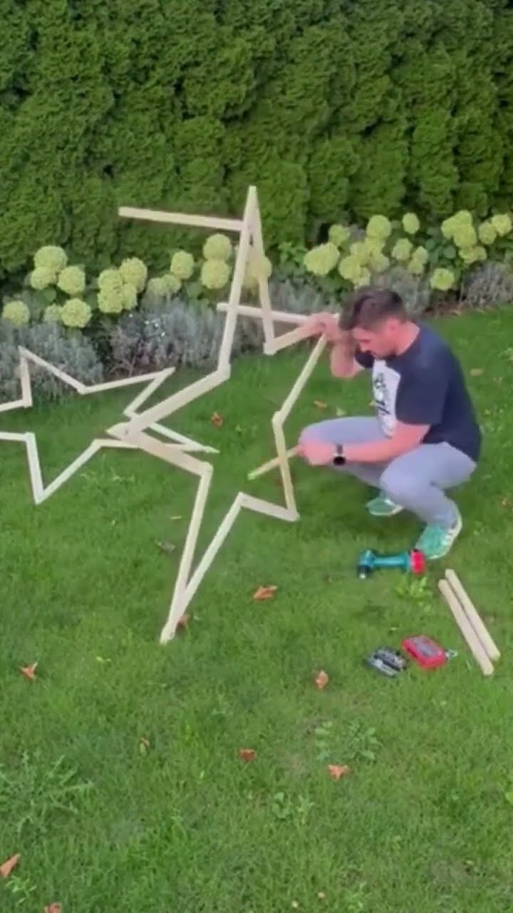 Aufbau im Garten
