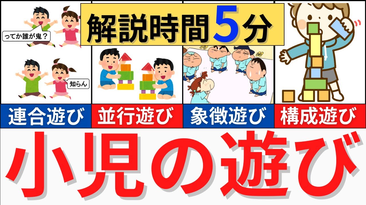 【解説時間5分】小児の遊びについて解説
