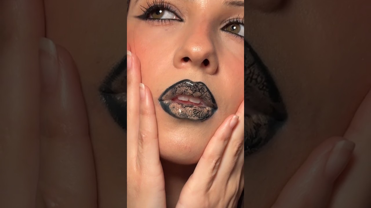 lace printed lips how cuteee inspired by @danielle 🖤