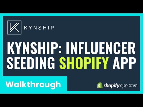 Kynship Influencer Seeding App Walkthrough