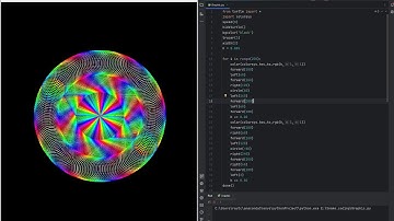 Creating Stunning Multi-Color Designs with Python Turtle | ASMR - No Talking
